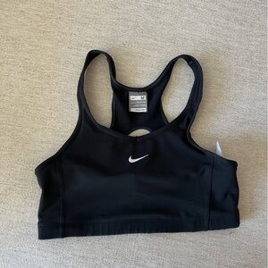 Vintage Nike FIT DRY Black Sports Bra Racerback early 00s
